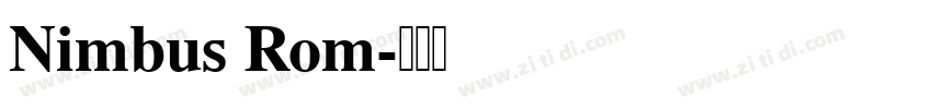 Nimbus Rom字体转换